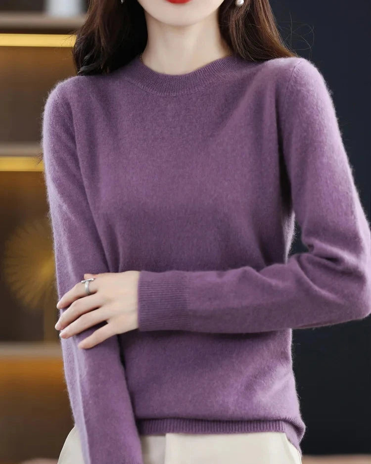 Merino Wool Round Neck Sweater