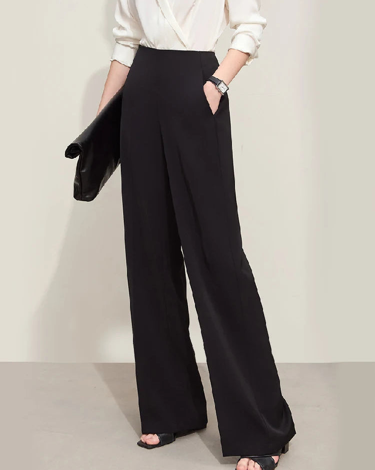 New Straight-Leg Casual Wide-Leg Pants