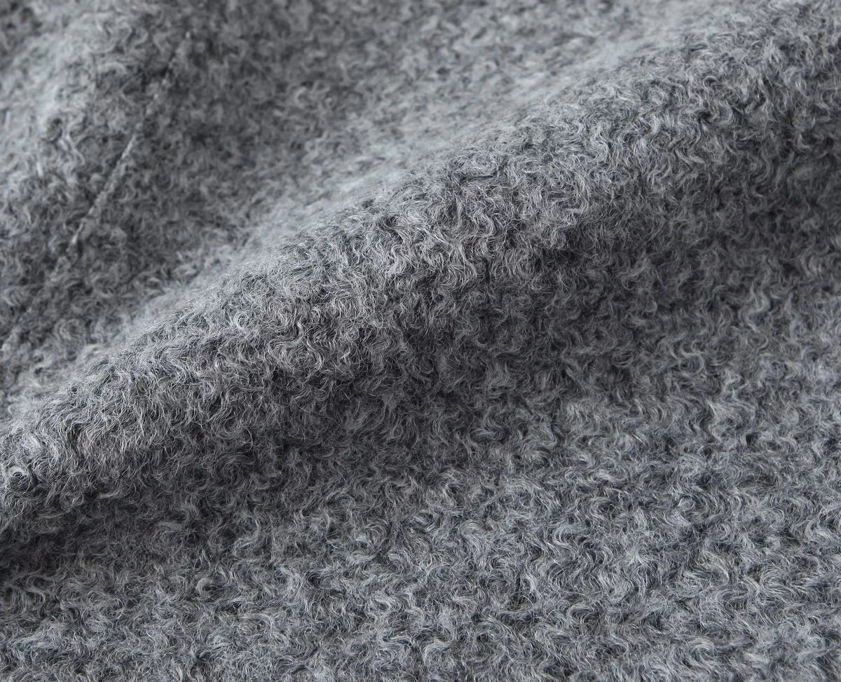 Vintage Gray Cropped Short Coat