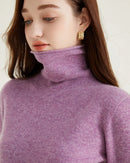 Merino Wool Half-Sleeve Turtleneck