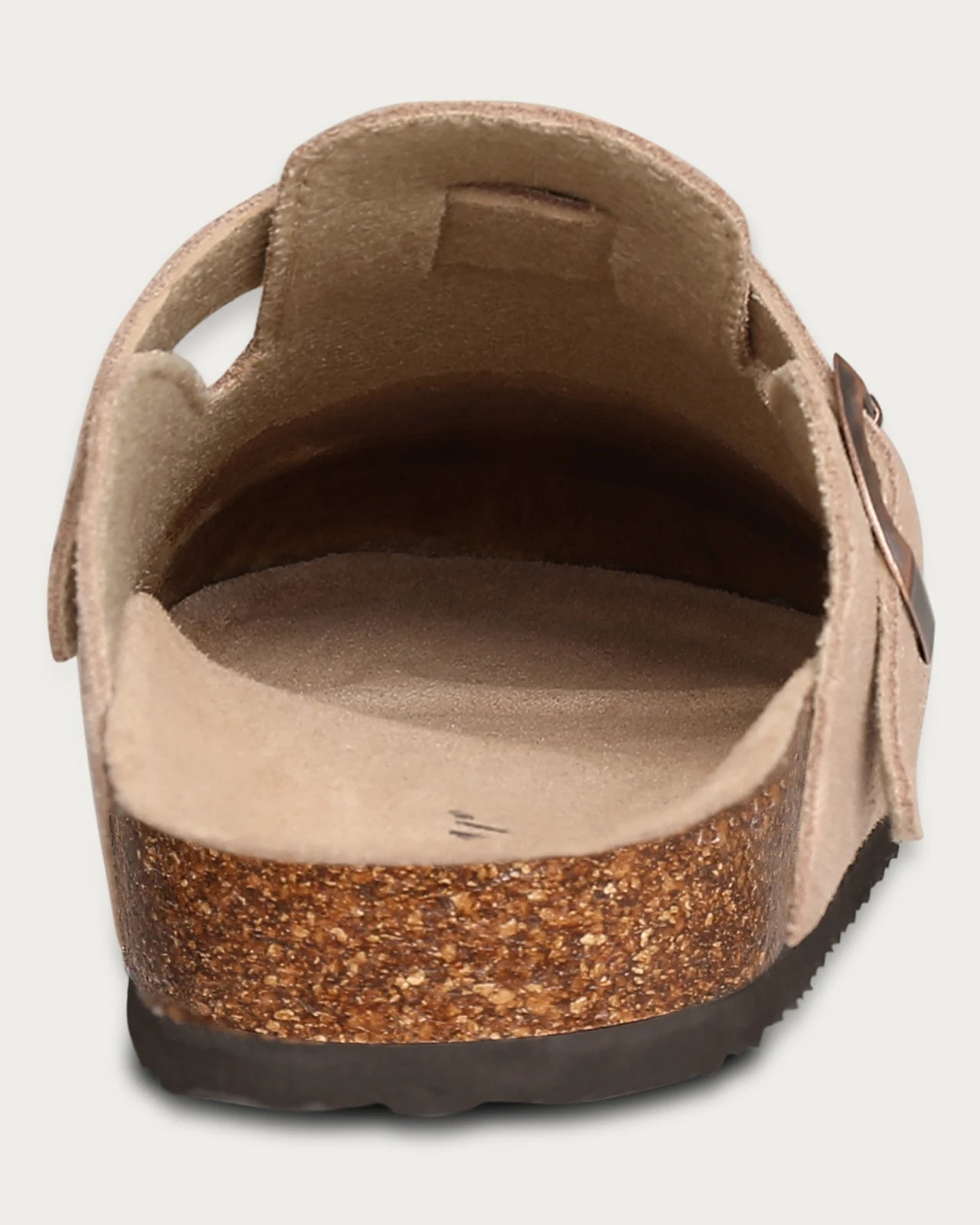 Suede Platform Cork Insole Slippers