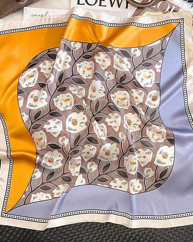New Women's Silk Printed Scarf