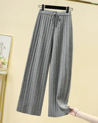 High-Waist Thicken Wide Leg Pants