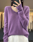 Merino Wool V-Neck Pullover