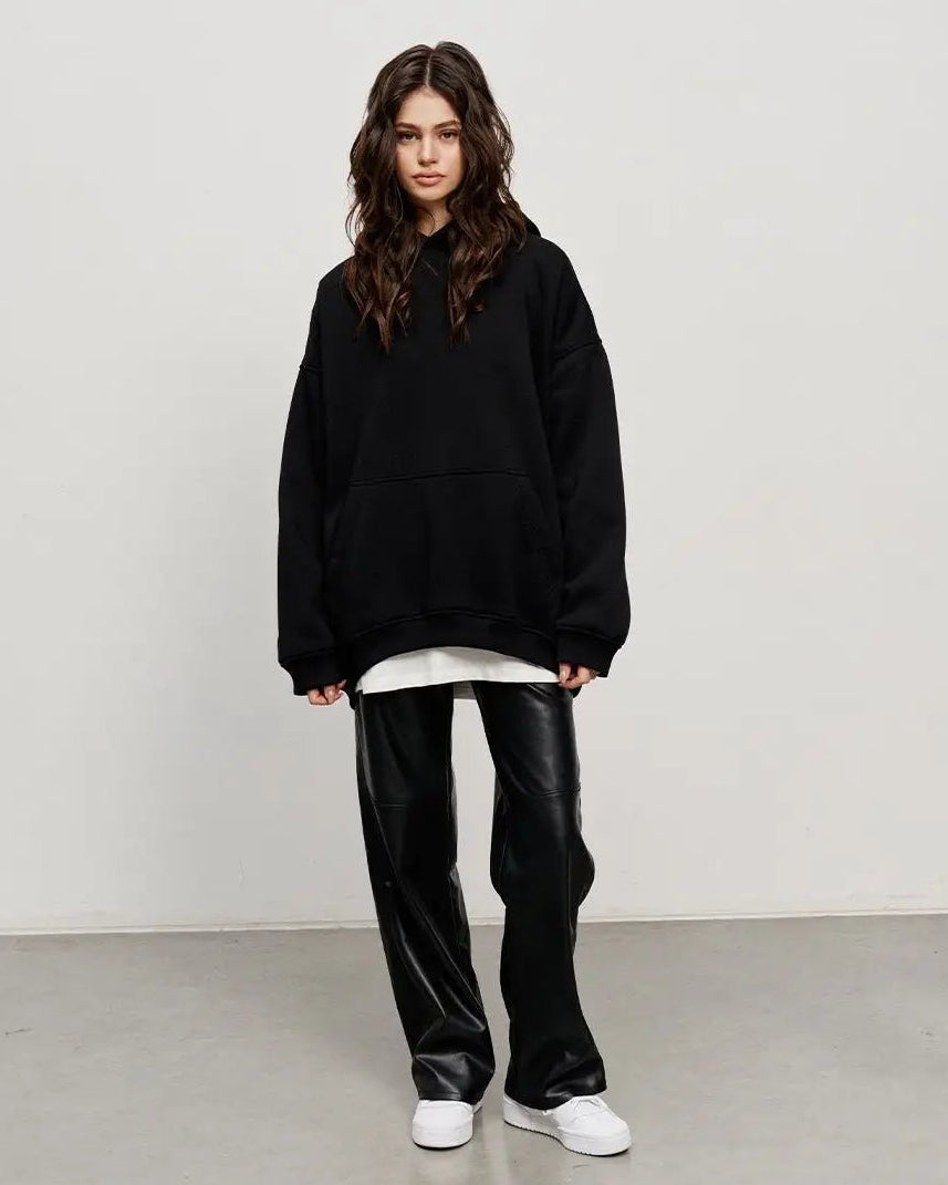 Fleece Oversized Hoodie Sweatshirt