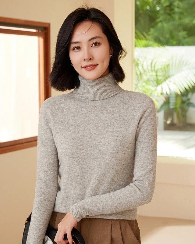 This merino wool turtleneck is proof of that — a relaxed, generous knit that wraps you in natural fiber warmth without weight or restriction. The kind of piece you reach for on the coldest mornings and forget you're wearing by noon.
