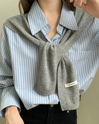 100% Wool Solid Scarf Shawl Triangular Headscarf