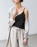 Cotton And Linen V-Neck Camisole