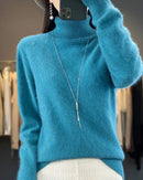 Mink Cashmere Turtleneck Sweater