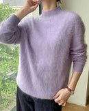 Soft Cashmere Mock-Neck Sweater
