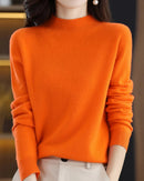 Merino Wool Mock Neck Sweater