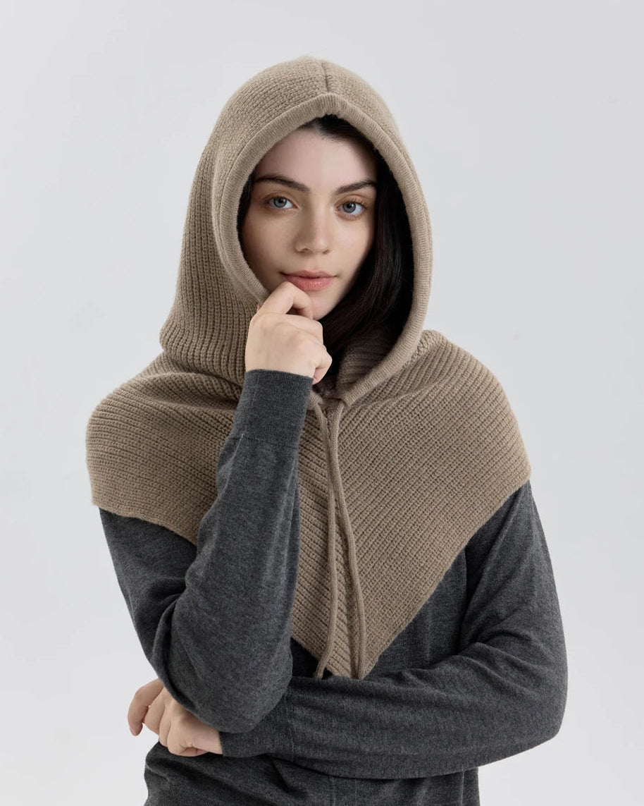 Women's Knit Balaclava Scarf Hat