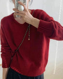 Women's Knit V-Neck Sweater