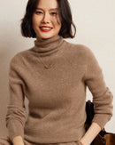 Soft Cashmere Turtleneck Slim-Fit Sweater