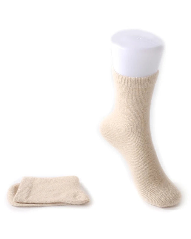 Cashmere Knit Mid-Tube Socks
