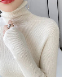 Cashmere Turtleneck Slim-Fit Pullover Sweater