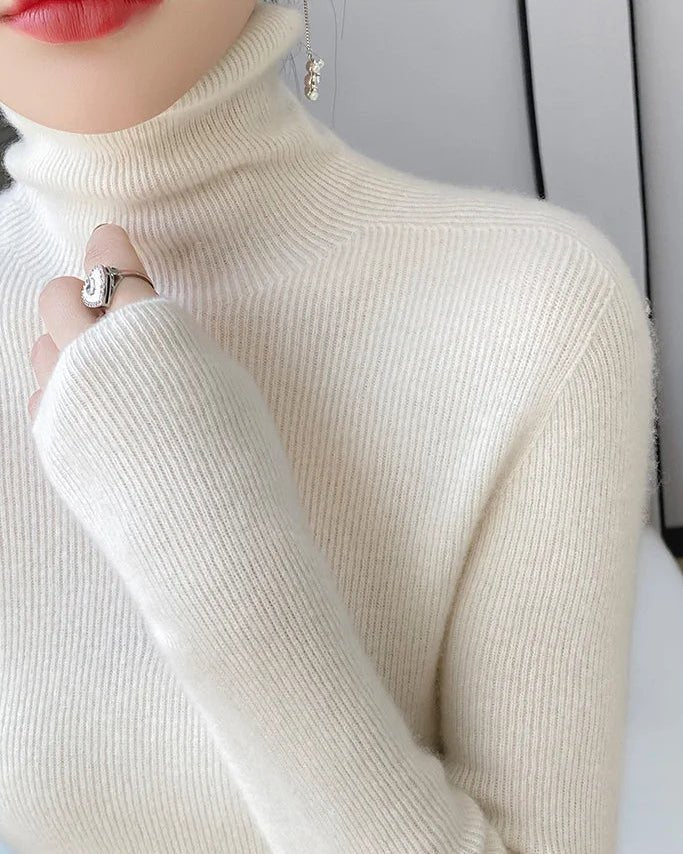 Cashmere Turtleneck Slim-Fit Pullover Sweater