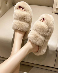 Fluffy Fur House Slippers