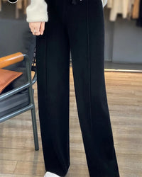 Merino Wool Wide Leg Knit Pants