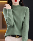 Merino Wool Mock Neck Sweater