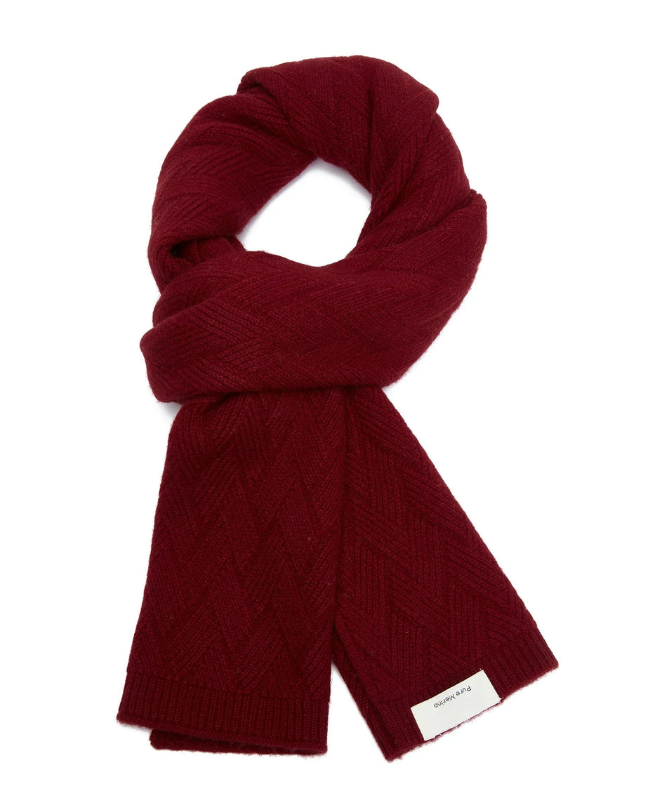 Luxury 100% Merino Wool Knitted Scarf