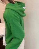 Casual Wool Knit Hoodie Sweater