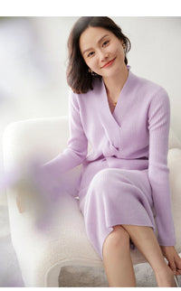 Pure Cashmere V-Neck Pullover Sweater