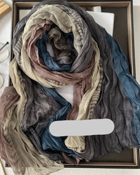 Pleated Long Scarf Shawl