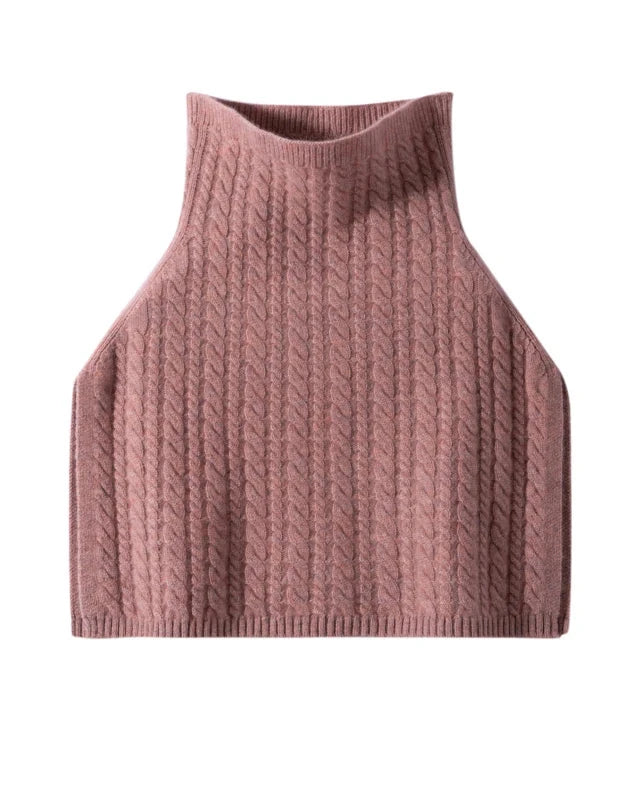 Wool Cashmere Turtleneck Poncho