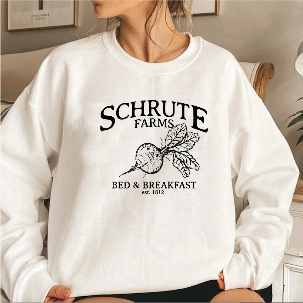 Schrute Farms Long Sleeve Pullover Sweatshirt