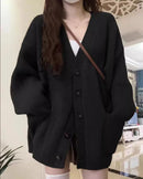 Loose Cashmere V-Neck Cardigan