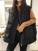 Casual Round-Neck Vest Down Jacket