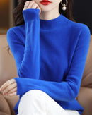 Merino Wool Mock Neck Sweater
