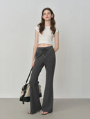 Retro Slim Fit Flared Pants