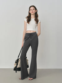 Retro Slim Fit Flared Pants