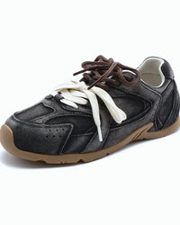 Retro Lace-Up Non-Slip Sneakers