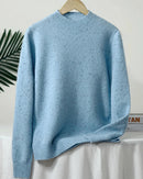 Thick Merino Wool Mock Neck Sweater