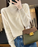 Mink Cashmere Turtleneck Sweater