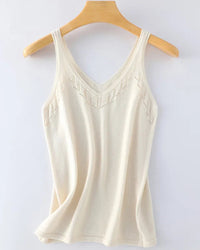 Loose-Fit Knitted Cotton Vest