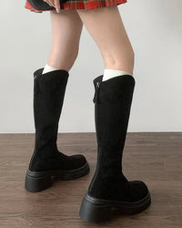 Stretch Knee-High Boots