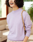 Cashmere Mock Neck Knitted Sweater