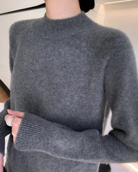 Pure Cashmere Half-Turtleneck Pullover