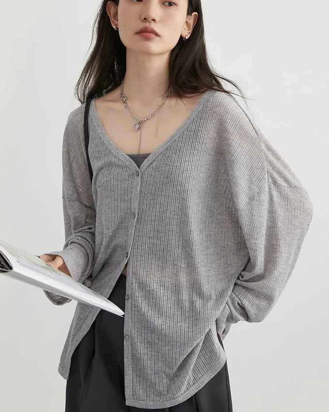 Lightweight V-Neck Cardigan