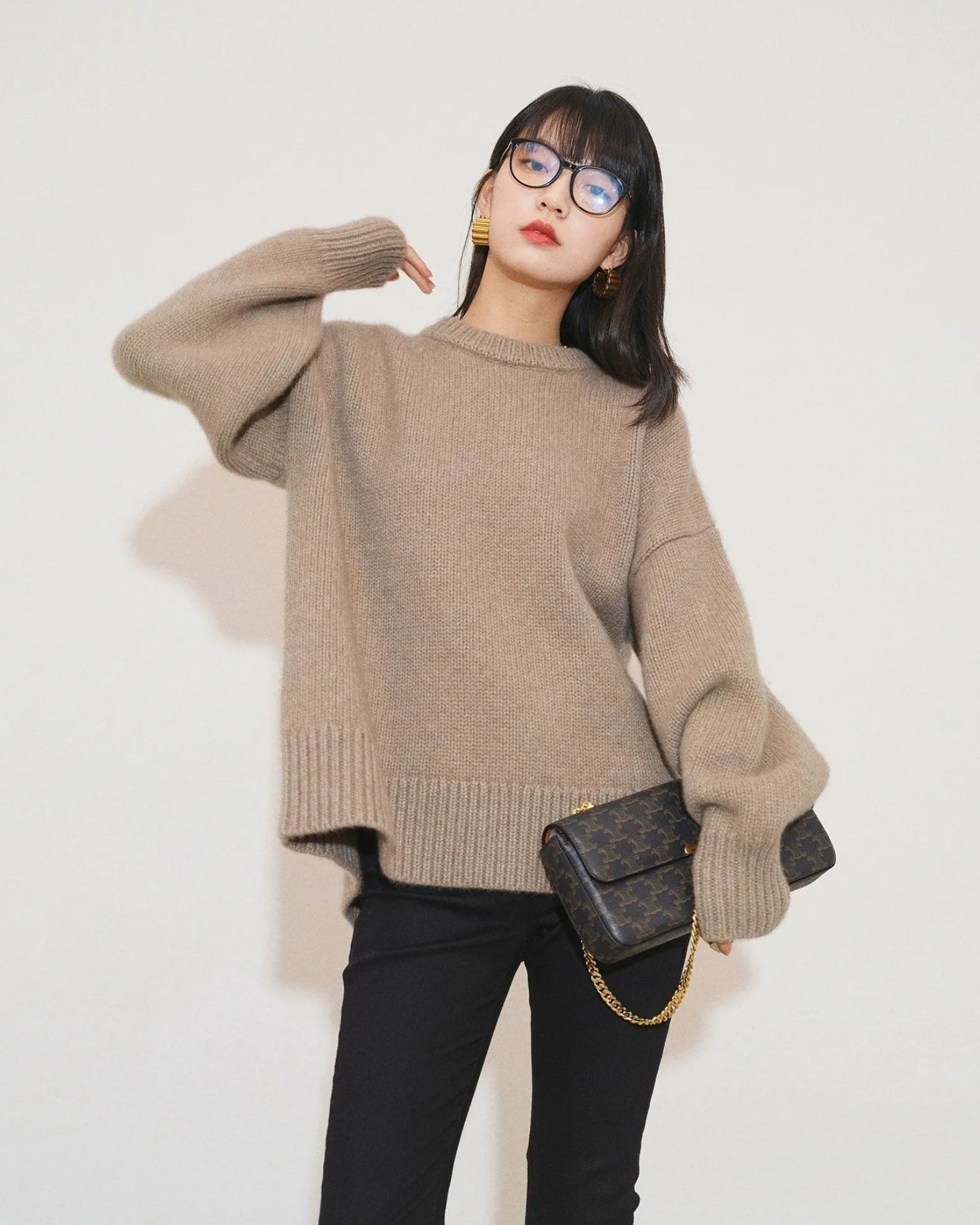 Round Neck Wool Sweater