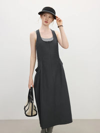 Pinch Pleat Pocket Dresses