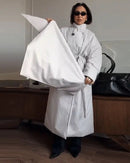 Long Padded Shawl Collar Coat
