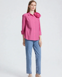 Elegant And Versatile Women'S Long-Sleeved Shirt