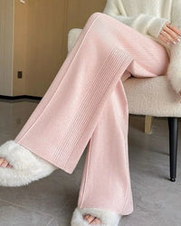 Women's Relaxed Knit Wide Leg Pants