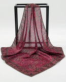 Printed Square Scarf Shawl & Headband