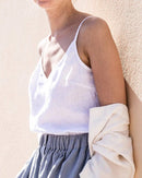 Cotton And Linen V-Neck Camisole